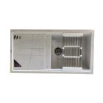 سینک ظرفشویی گرانیتی توکار پارادایز مدل101 HELMA GRAY-G366