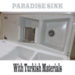 سینک ظرفشویی گرانیتی توکار پارادایز مدل 220PATRICAWHIGHT-S389