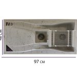 سینک ظرفشویی گرانیتی توکار پارادایز مدل151 DIANA BLACK-A372