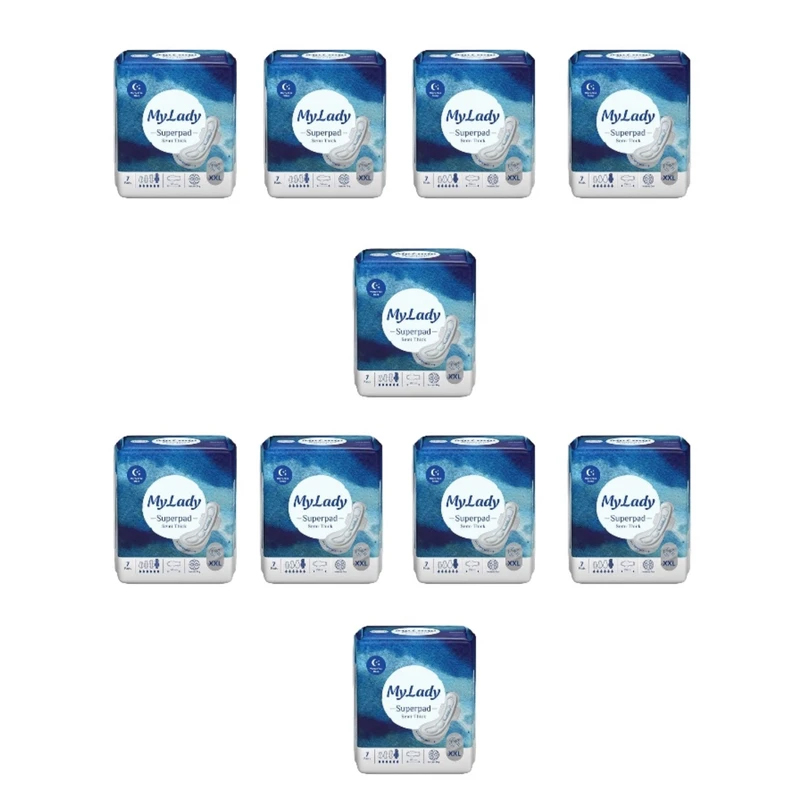 نوار بهداشتی مای لیدی مدل سوپر پد سایز خیلی بزرگ ده بسته 7 عددی